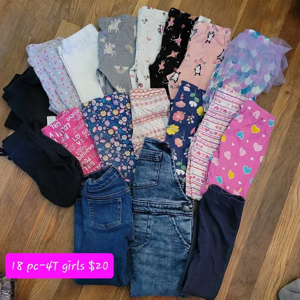 Toddler girls pants lot size 4T